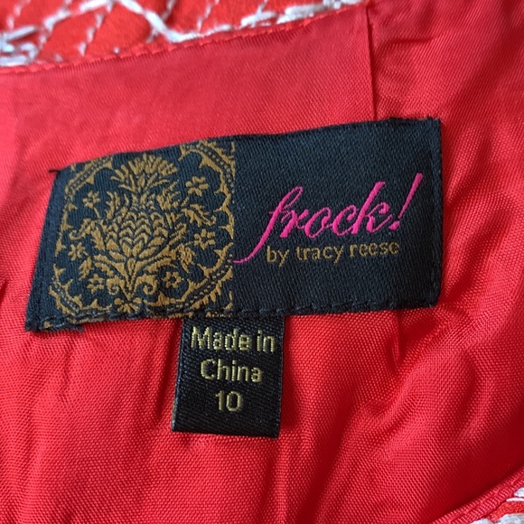 Tracy Reese Red Summer Frock with Embroidery - Picture 10 of 13